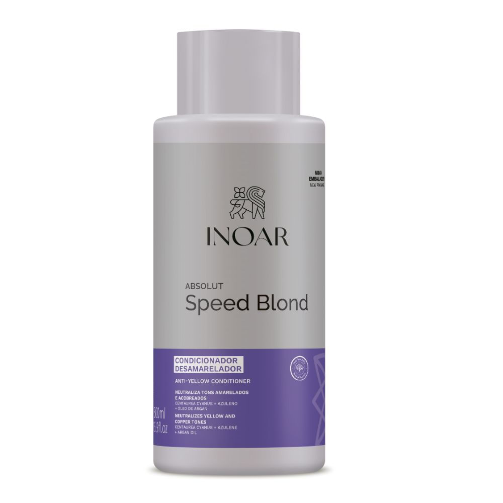 Miniatura Condicionador Desamarelador Inoar Absolut Speed Blond 500ml