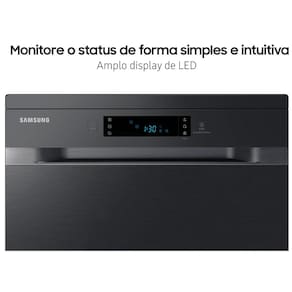 Lava-Louças Samsung DW60C7050FG/AZ 14 Serviços com Display de LED 110V – Black Inox