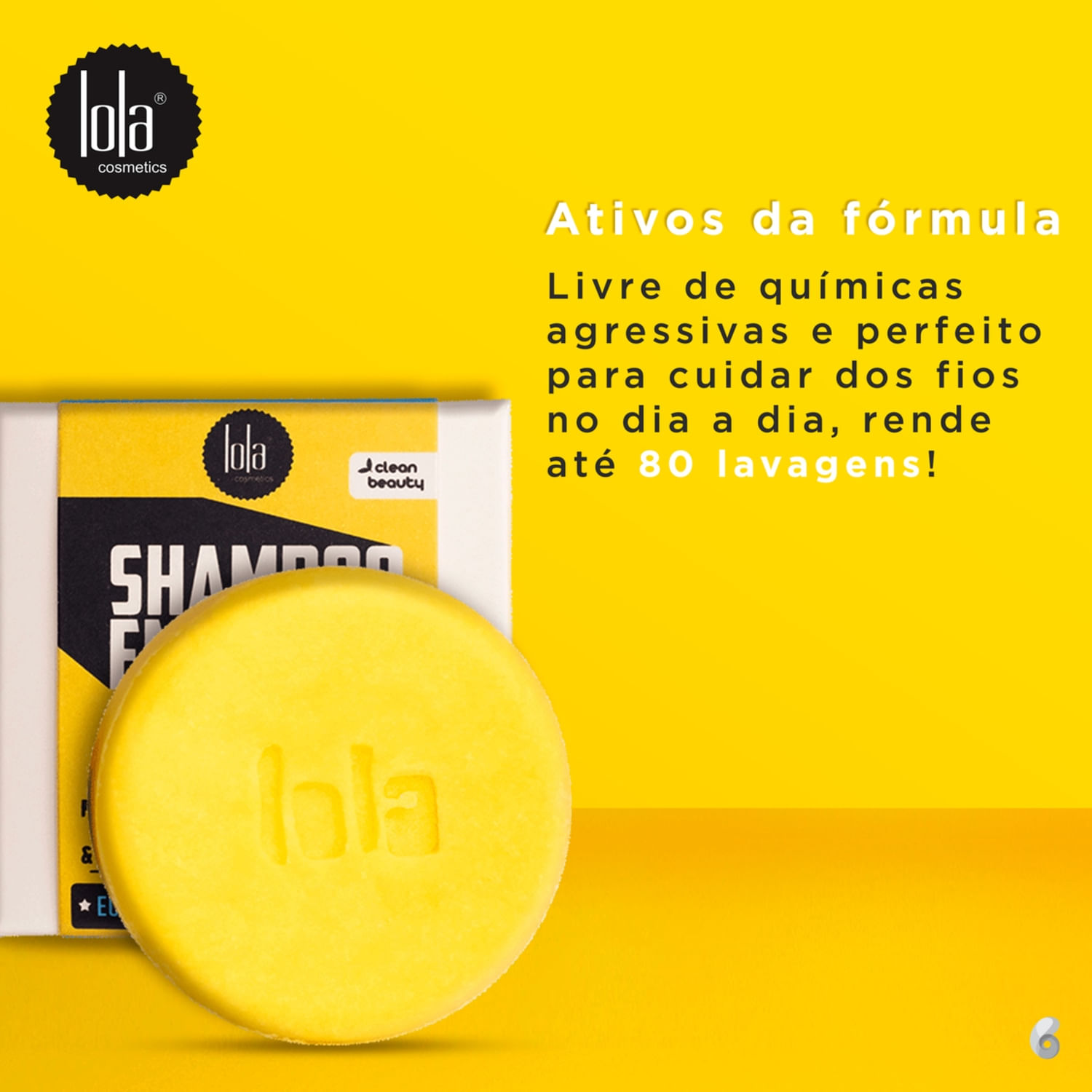 Lola Cosmetics Nutritivo - Shampoo em Barra 90g