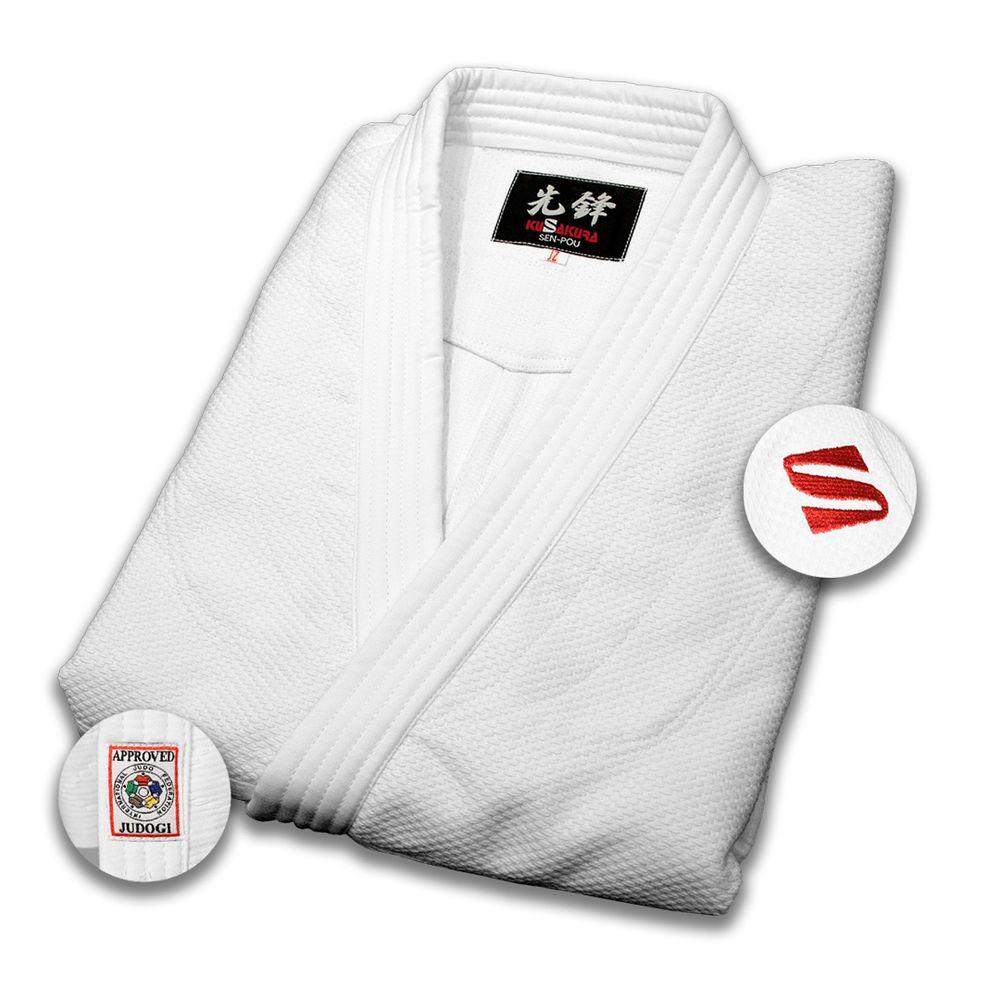 Miniatura Judogui Kimono Kusakura Jz Branco Judô Ijf Approved Tamanho 6.5