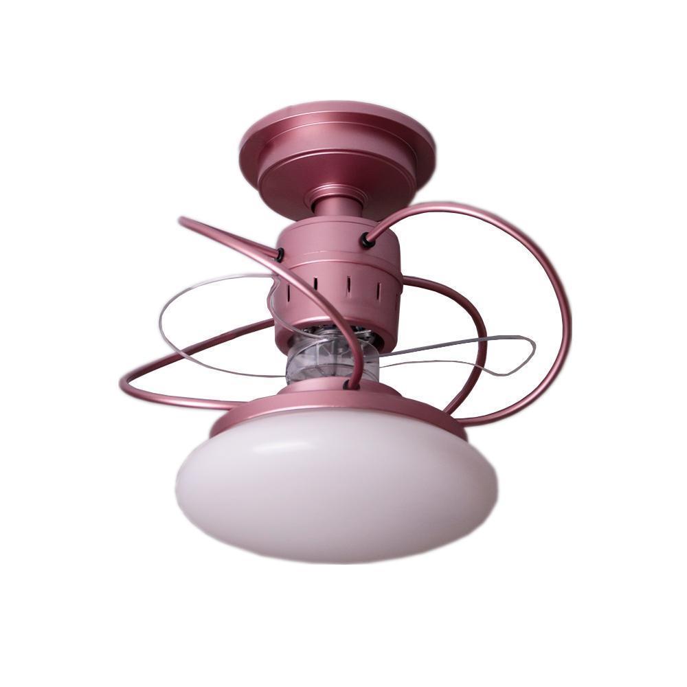 Miniatura Ventilador De Teto Treviso Atenas Rose Com Controle Remoto