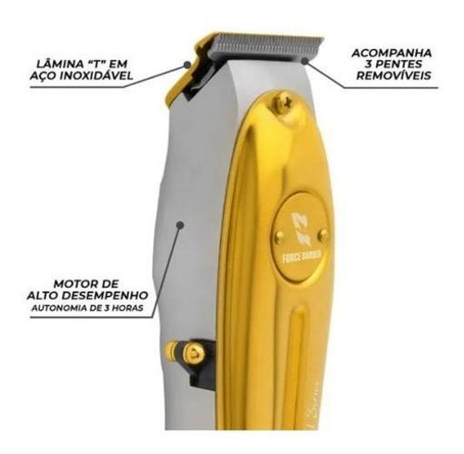 Miniatura Kit Mq Linha Force Fade+Maquina De Acabamento Series Gold