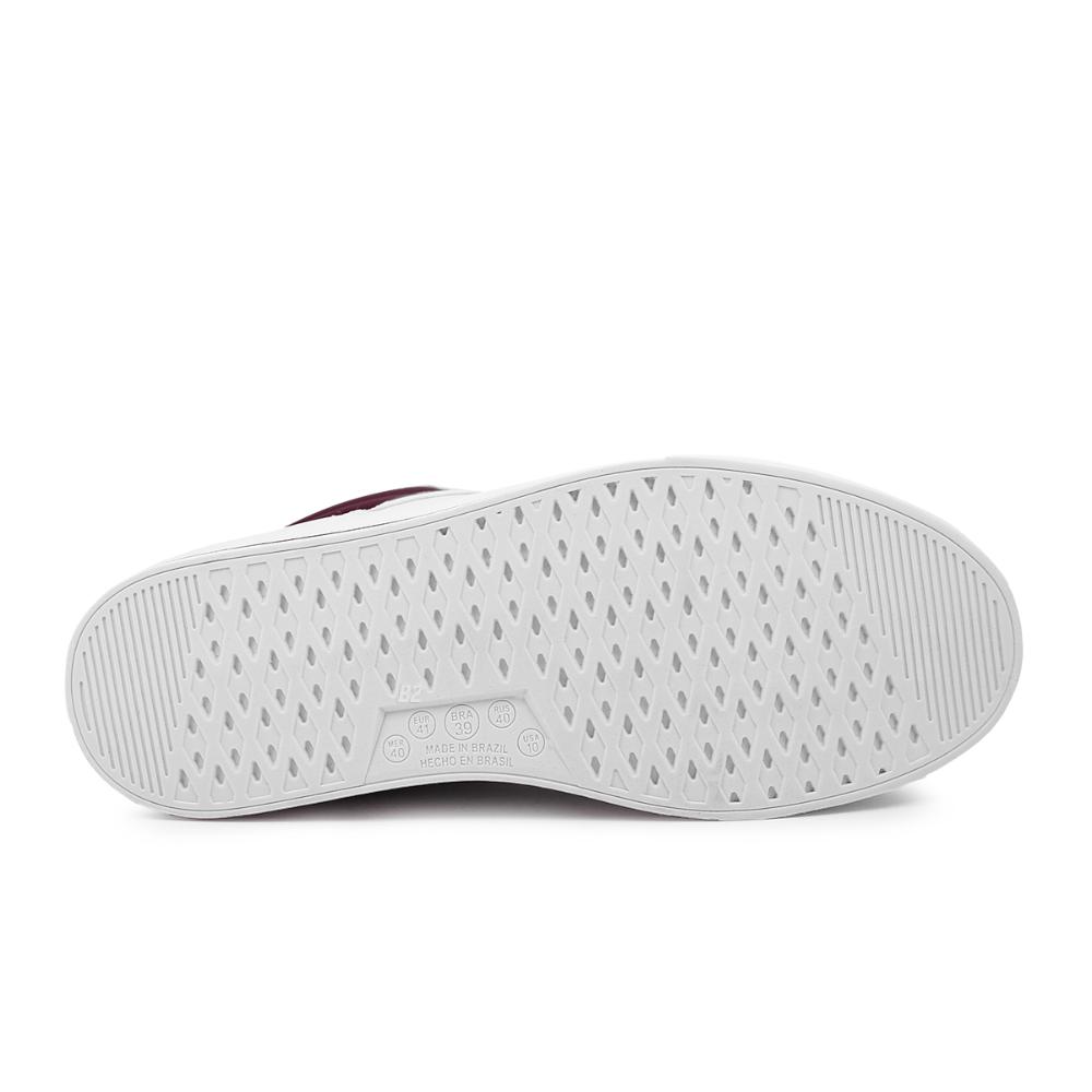 Miniatura Tênis Ramarim Cano Alto Branco / Vinho - 34