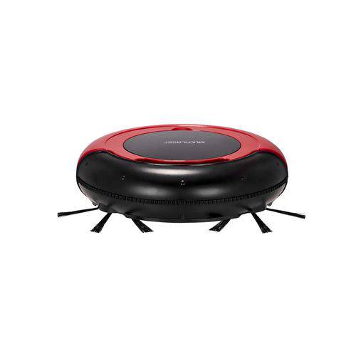 Miniatura Robô Aspirador de pó Multilaser 3 em 1 Ho041 vermelho