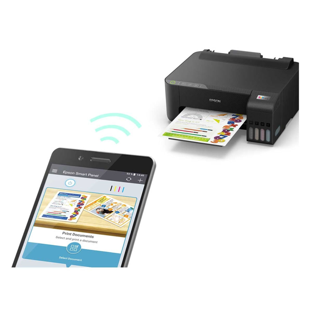 Miniatura Impressora Epson EcoTank L1250 Tanque de Tinta Colorida Wi-Fi Preto - Bivolt