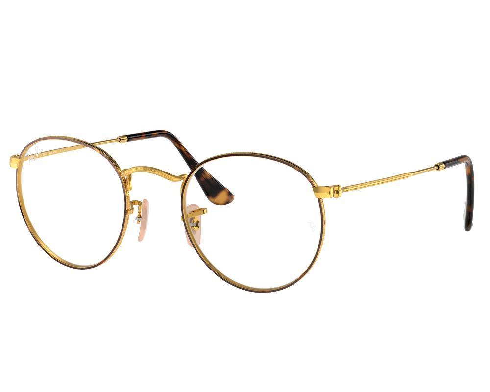 Miniatura Óculos De Grau Ray Ban Round Metal Rx3447Vl 2500-53