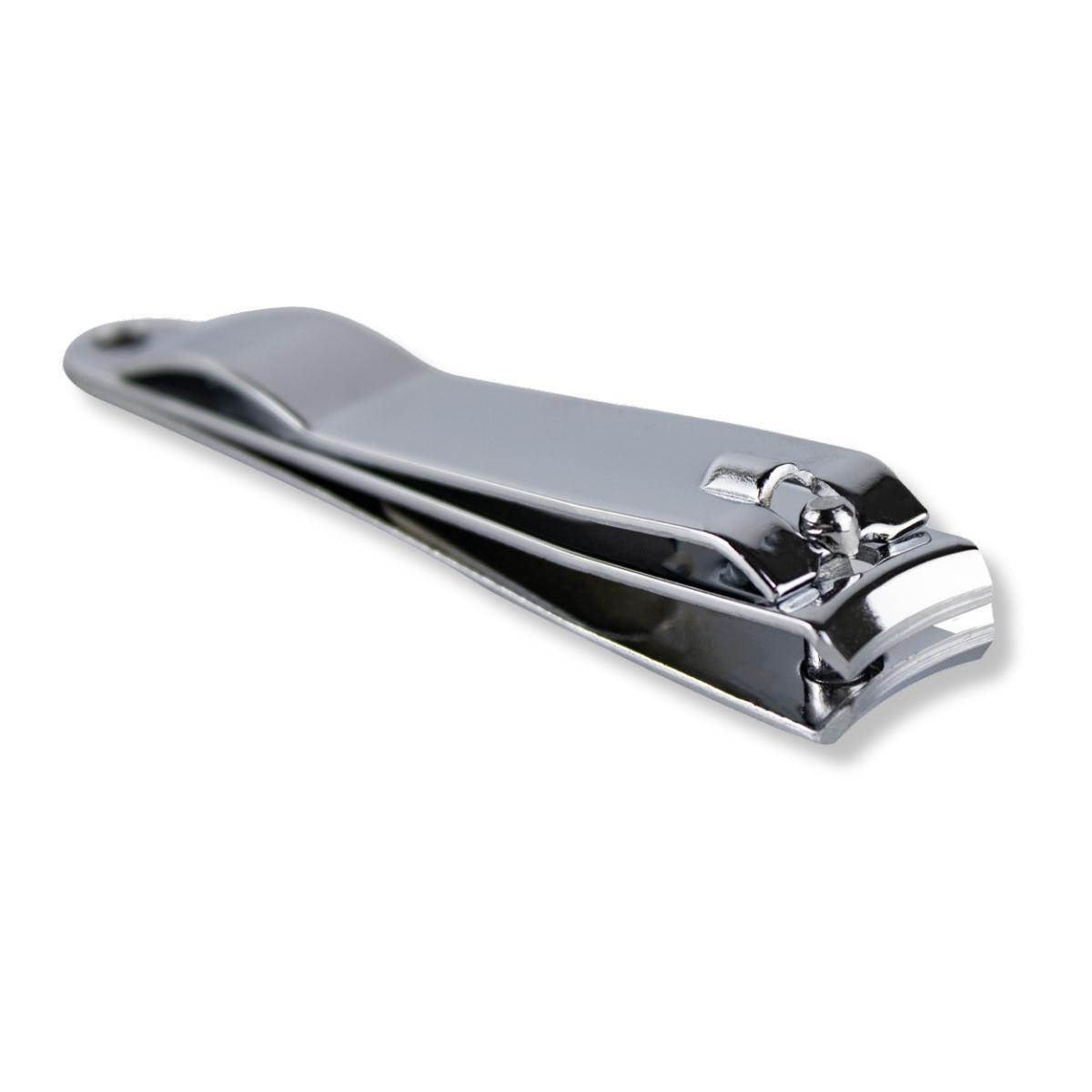 Miniatura Kit 6 Cortador Unha Grande Lixa Manicure Pedicure Aço Inox