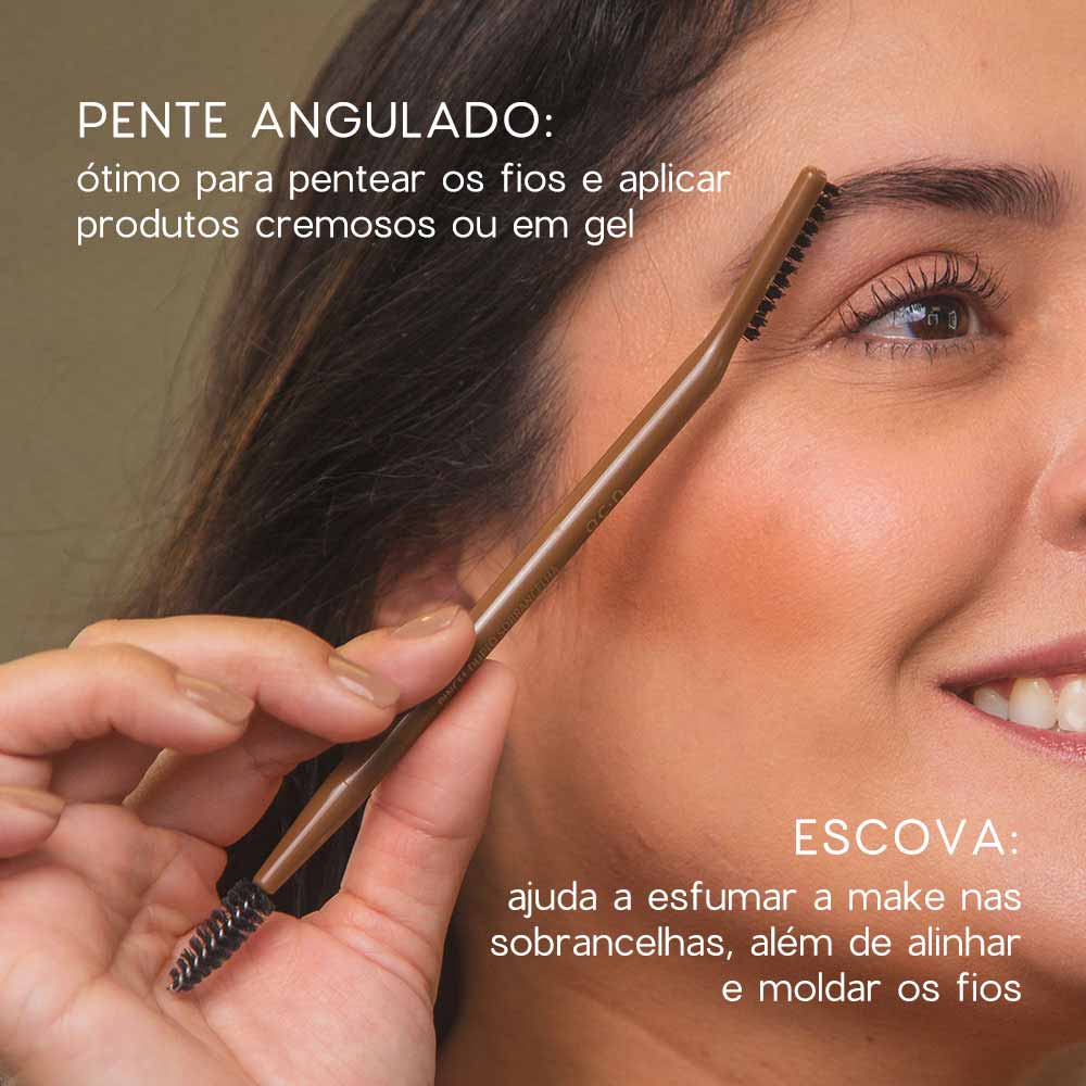 Miniatura Pincel para Sobrancelhas Nádia Tambasco by Océane - Duo Brow Brush 1Un