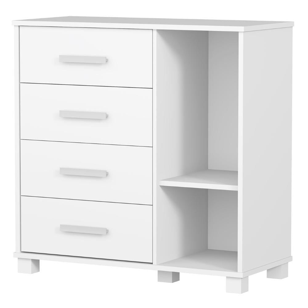 Miniatura Cômoda Infantil Para Quarto 80cm 4 Gavetas Carro Azul Z53 - Mpozenato