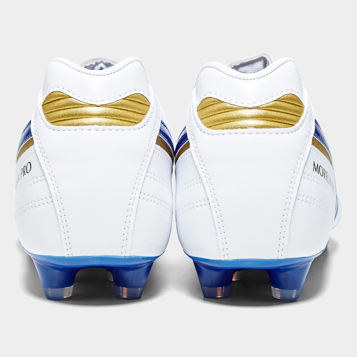 Miniatura Chuteira Campo Mizuno Morelia II Pro Unissex Branco+Azul - 38