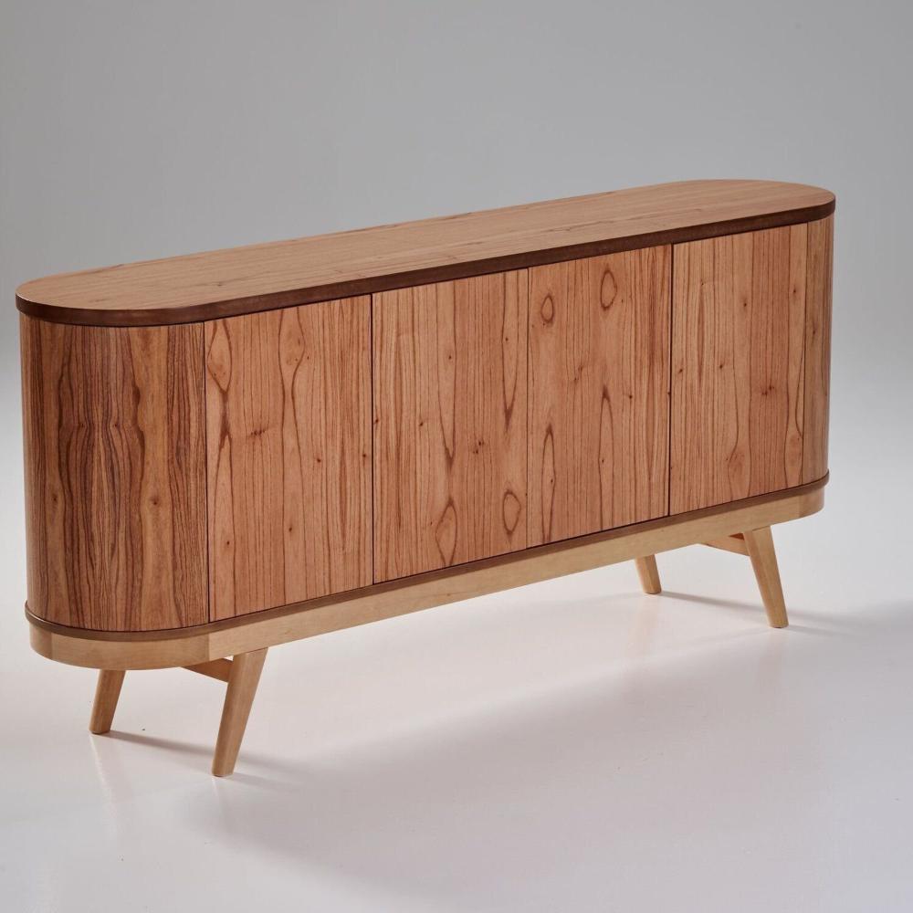 Miniatura Buffet para Sala de Jantar 180 Cm Laminado Vigo Mel