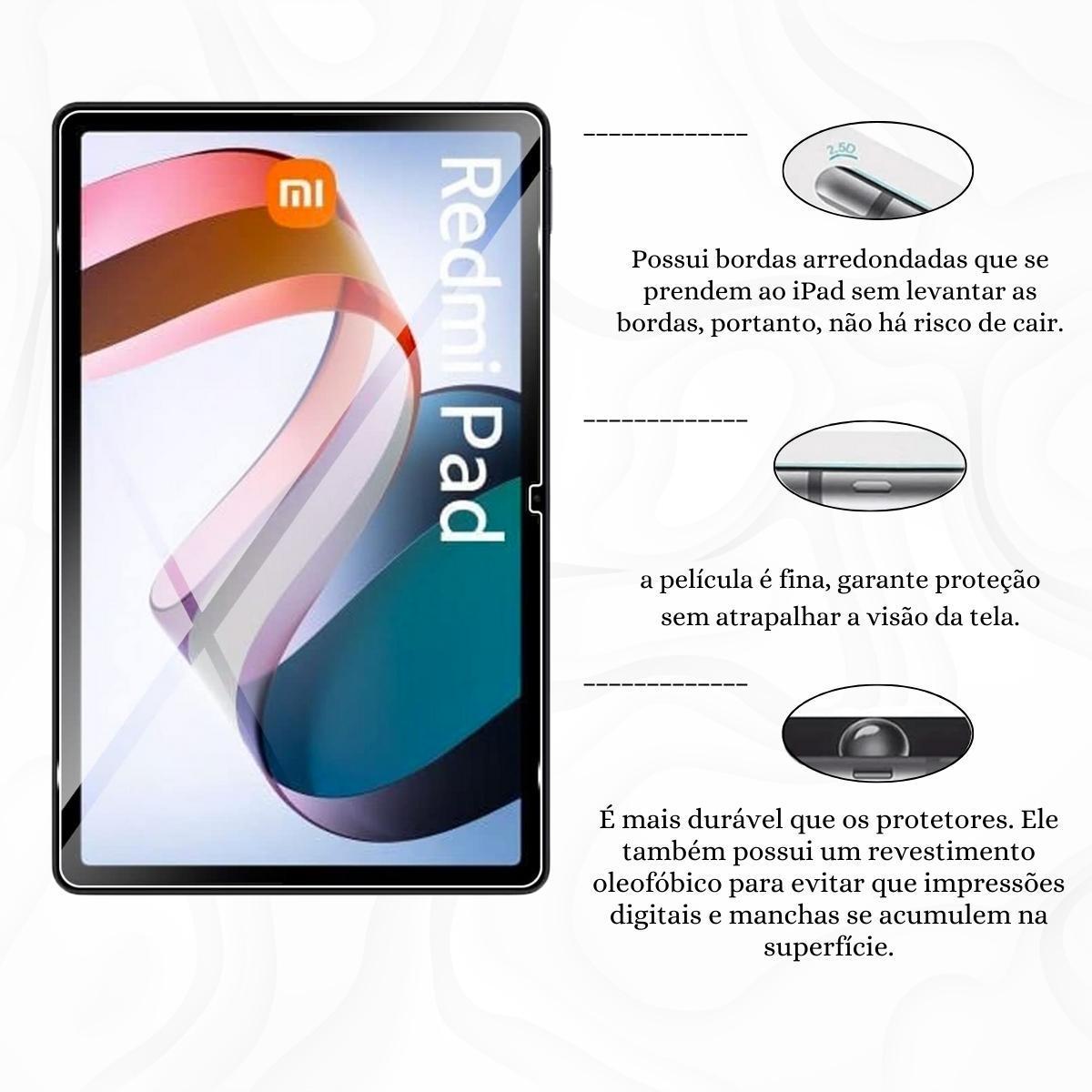 Miniatura Película Vidro Temperado Para Tablet Xiaomi Redmi Pad 10.6