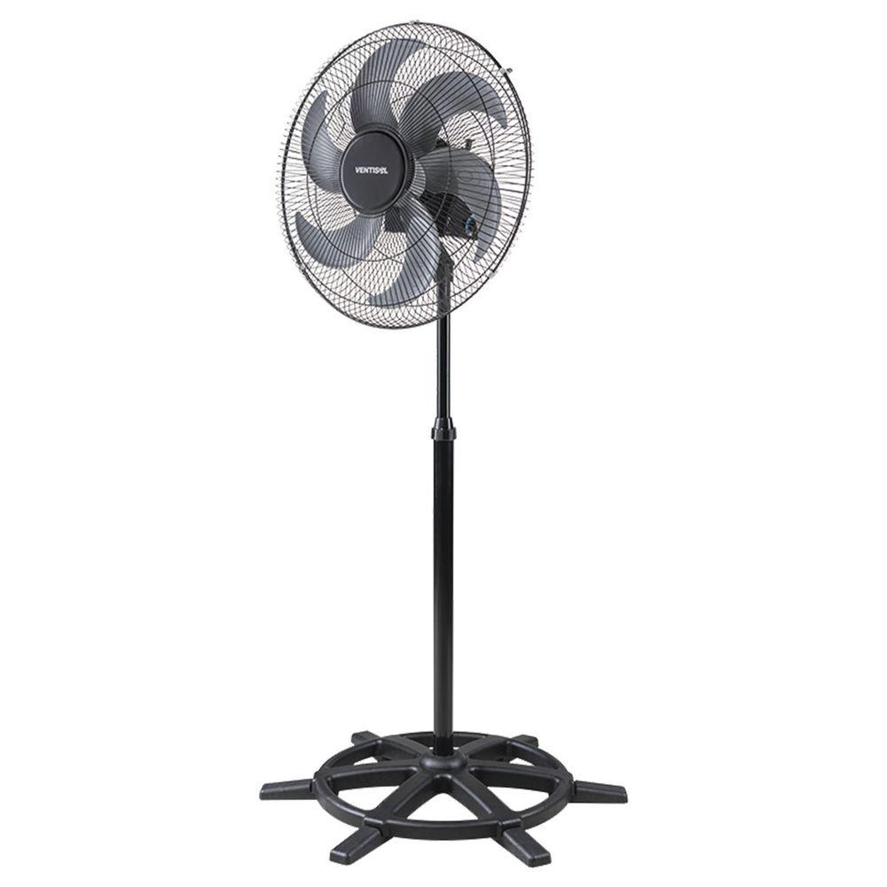 Miniatura Ventilador Oscilante De Coluna 50cm 6 Pás Grade De Aço Bvolt Bivolt