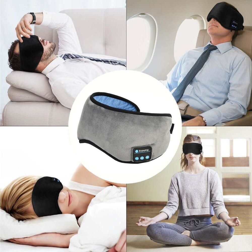 Tapa Olho Máscara Dormir Fone De Ouvido Bluetooth Confort
