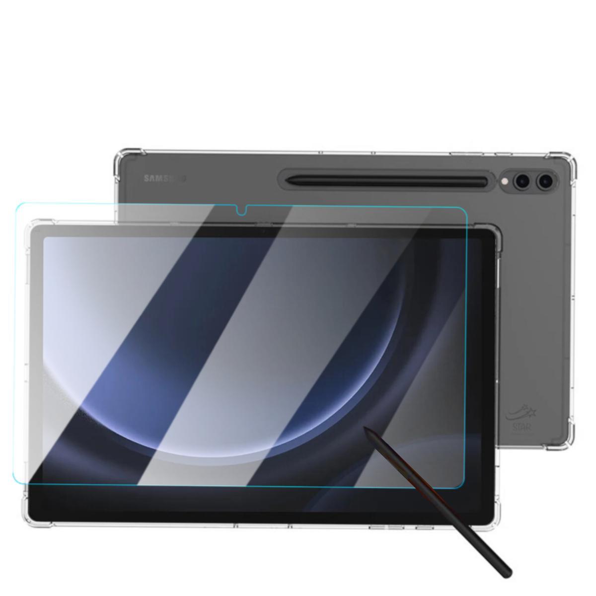 Miniatura Capa Galaxy Tab S9 FE Plus 12.4 + Vidro Transparente