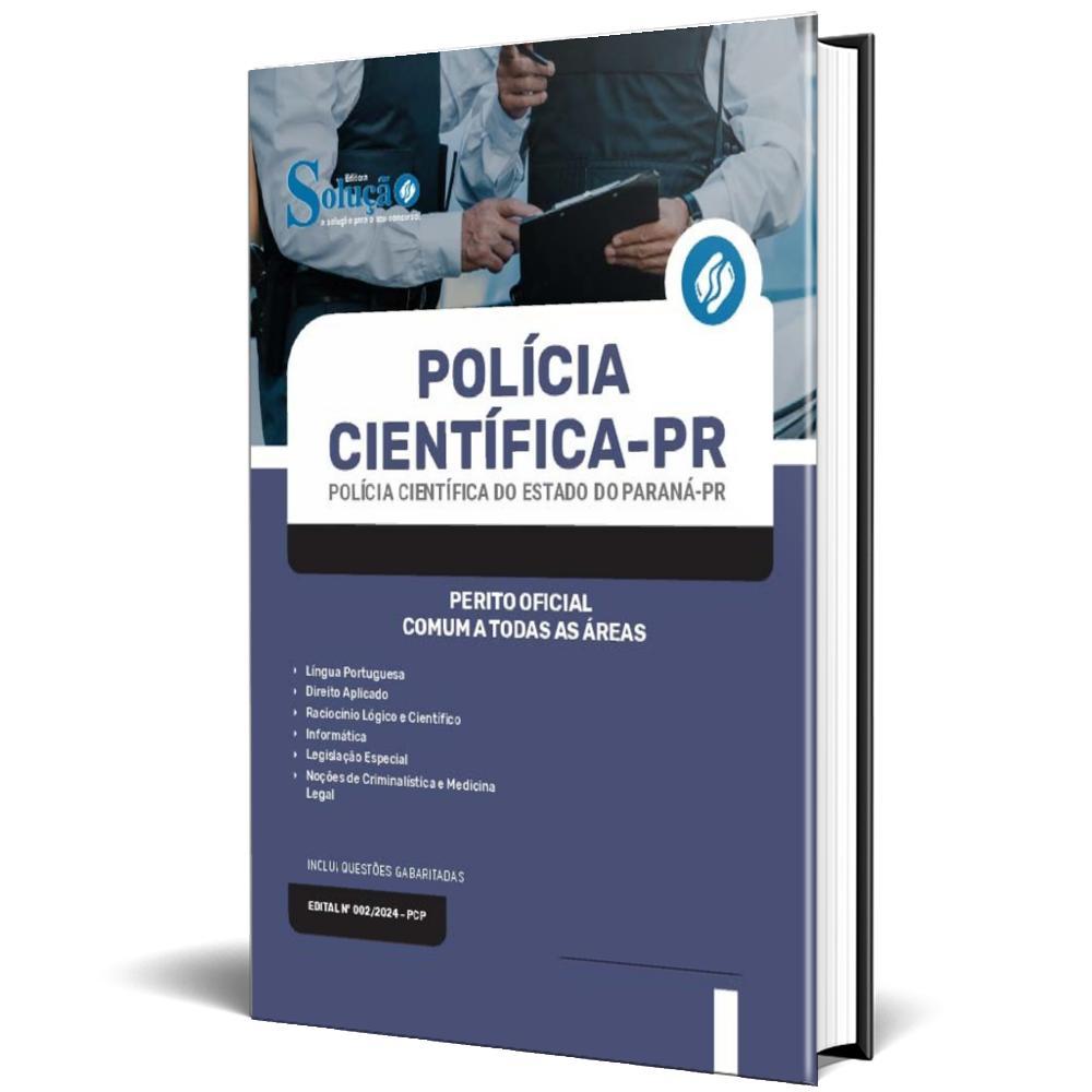 Miniatura Apostila Polícia Científica Pr 2024 Perito Oficial Comum A