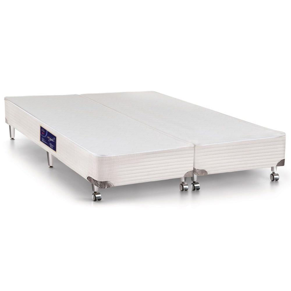 Miniatura Cama Box Base Queen Gold Star Vitagel White (158x198x23) - Castor