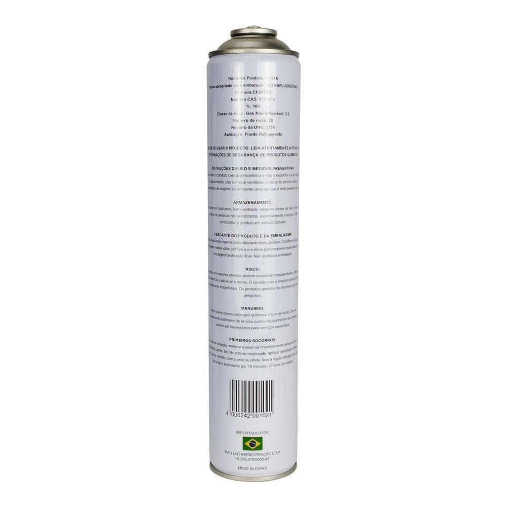 Miniatura Gás Refrigerante R134a Vix Cilindro De 750g - Marca Vix único