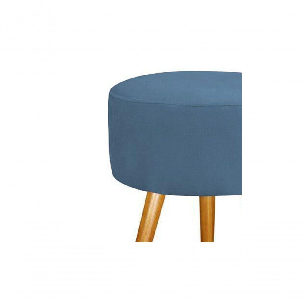 Miniatura Puf Puff Para Sala E Hall De Entrada Combo 1Cinza E 1 Azul Marinho