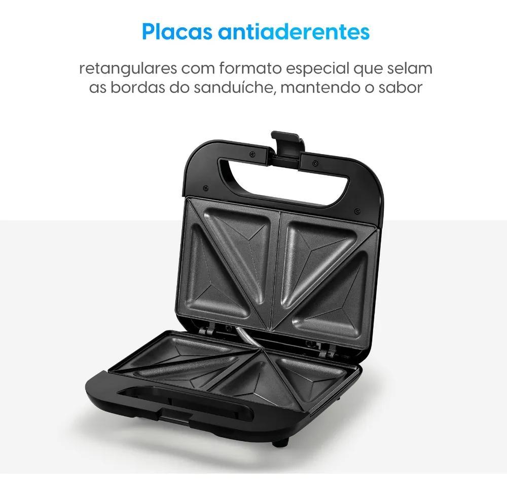 Miniatura Sanduicheira Lunch Time Elgin 800W Cor Preto