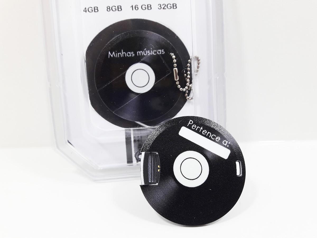 Miniatura Pendrive Formato Disco De Vinil De 8 Gb