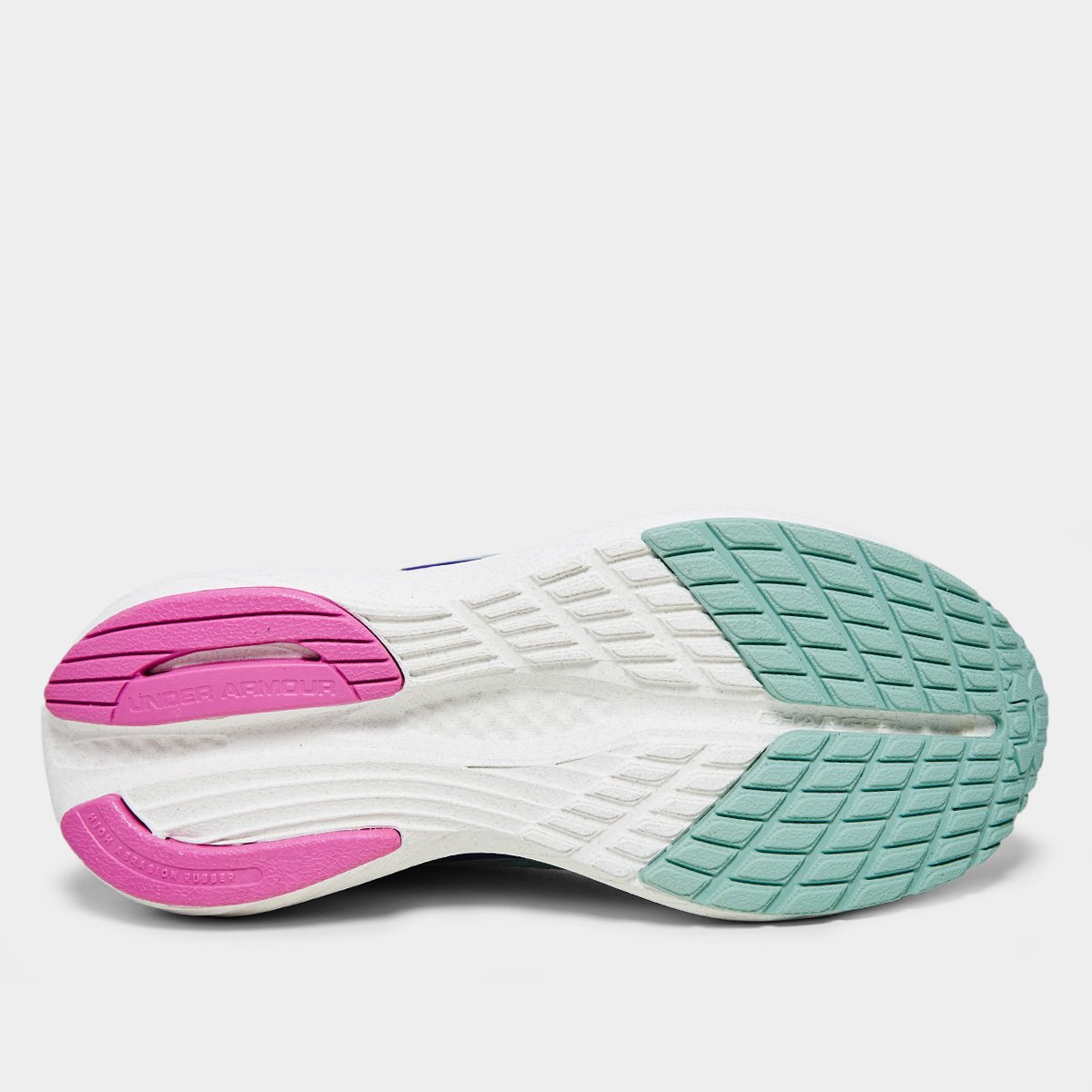 Miniatura Tênis Infantil Under Armour CH. Wing SE Menina Verde+Rosa - 29