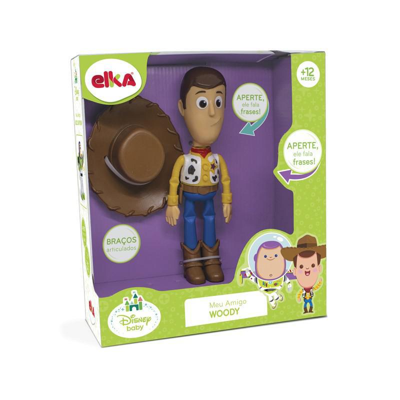 Miniatura Boneco Woody Toy Story Com Som Fala Frases - Elka
