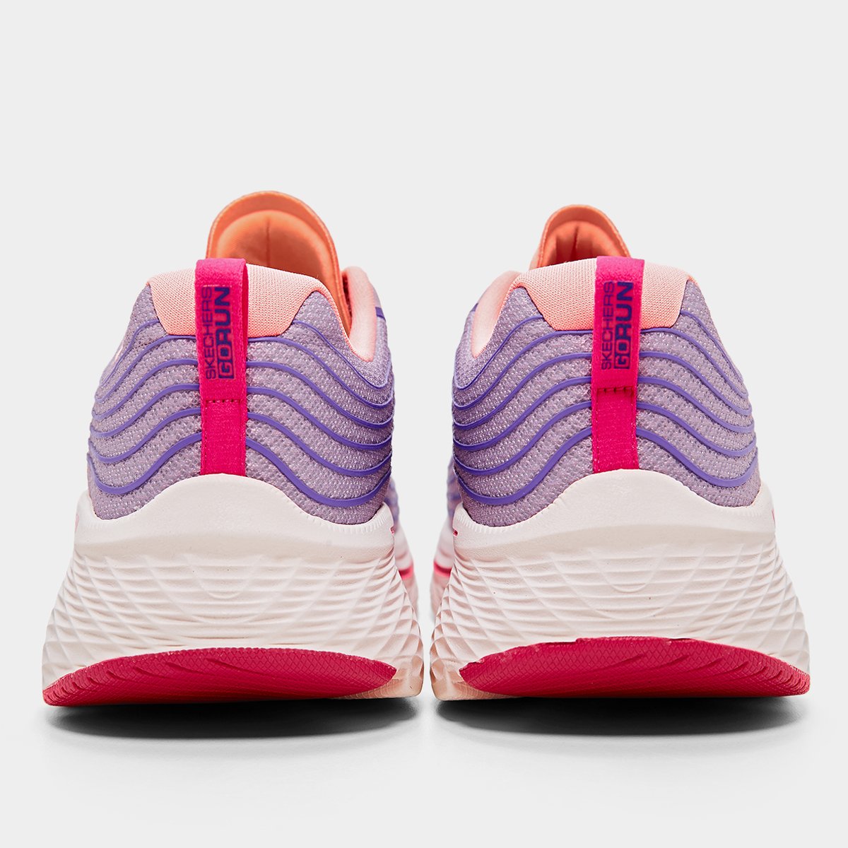 Miniatura Tênis Skechers Max Cushioning ELITE 2.0 - AL Feminino Lilás+Rosa - 34