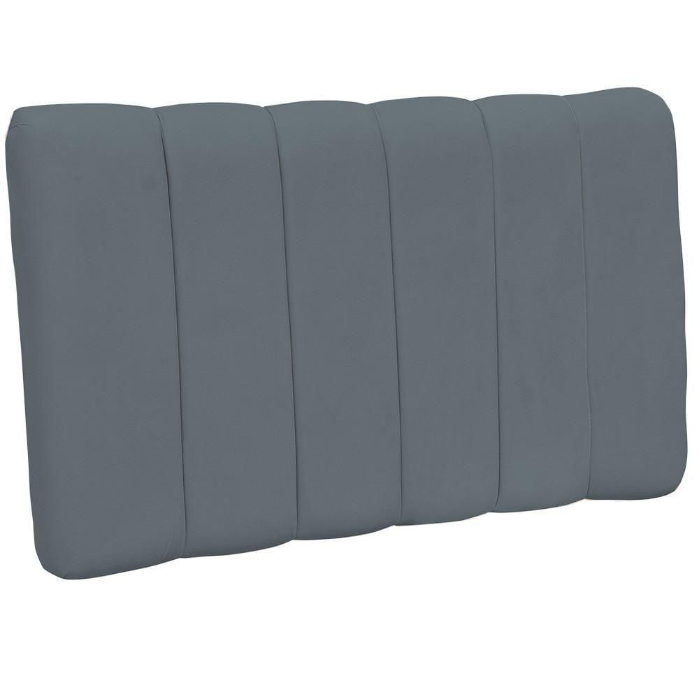 Miniatura Cabeceira Cama Box Painel Solteiro 100 Cm Dubai W01 Cinza