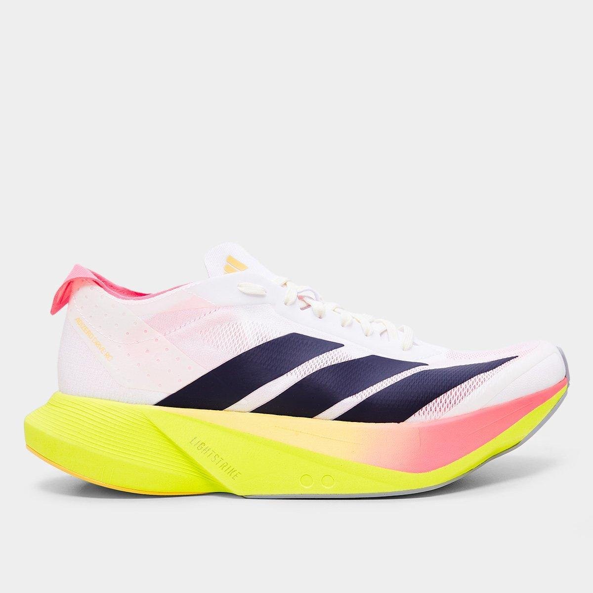 Miniatura Tênis Adidas Adizero Drive Rc Feminino Branco+Amarelo - 34