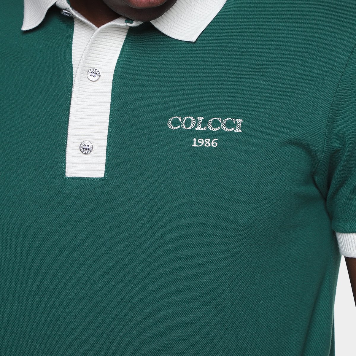 Miniatura Camisa Polo Colcci V Masculina Verde - G