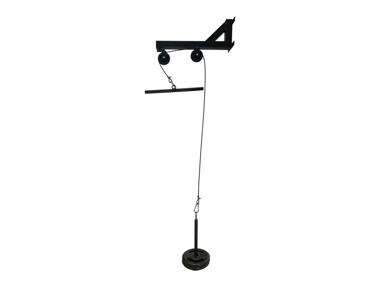 Miniatura Aparelho Mono Crossover Academia Para Musculação Preto - Puxador para aparelho de musc. - Aço inoxidável - Suporta até 150 kg - Profissional