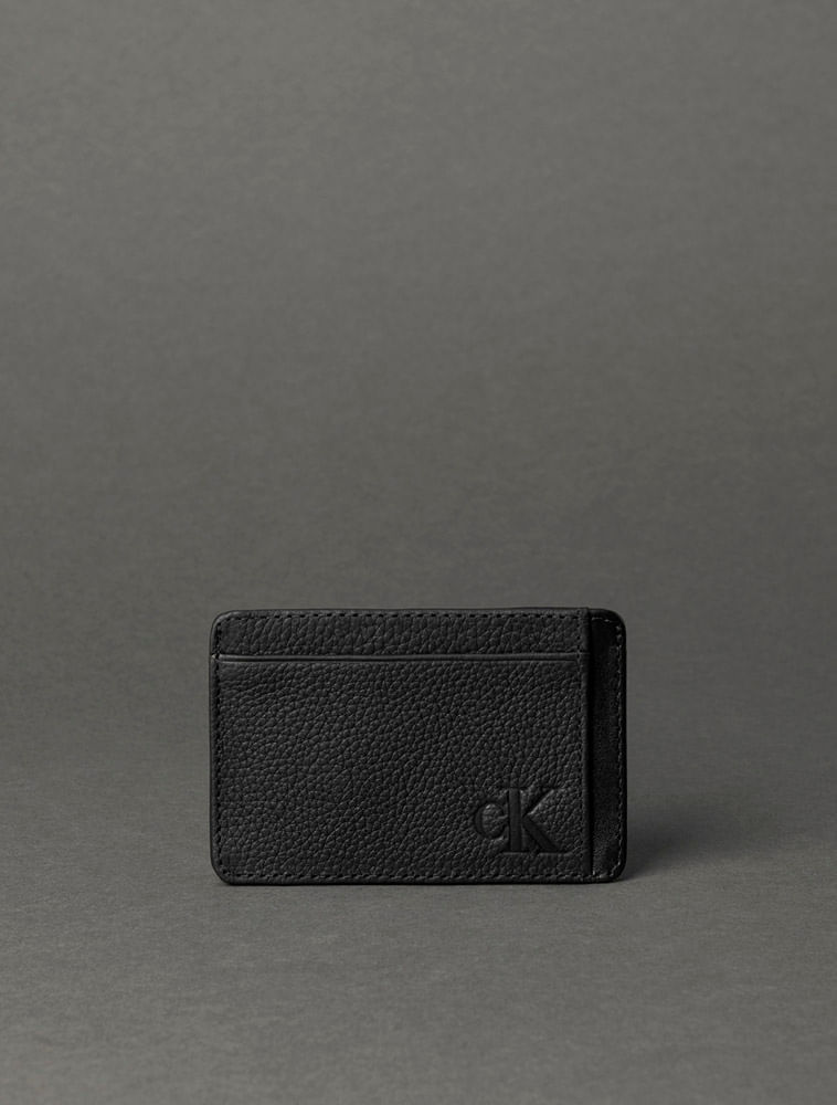 Miniatura Porta Cartão Masculino Floater Queima Calvin Klein Jeans - Preto Porta Cartão Masculino Floater Queima Calvin Klein Jeans Preto u
