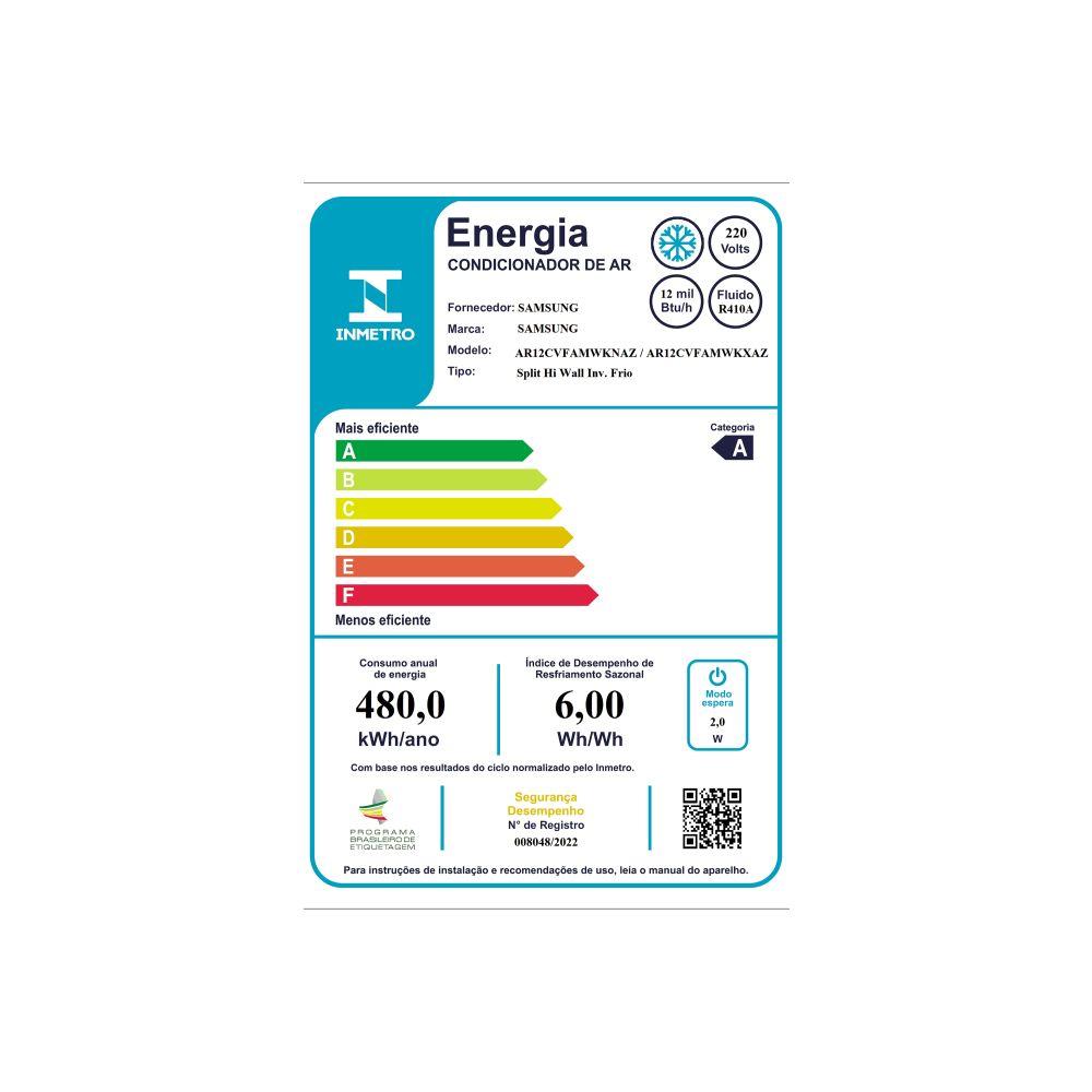 Miniatura Ar Condicionado Samsung WindFree Connect 12000 BTU Frio 220V