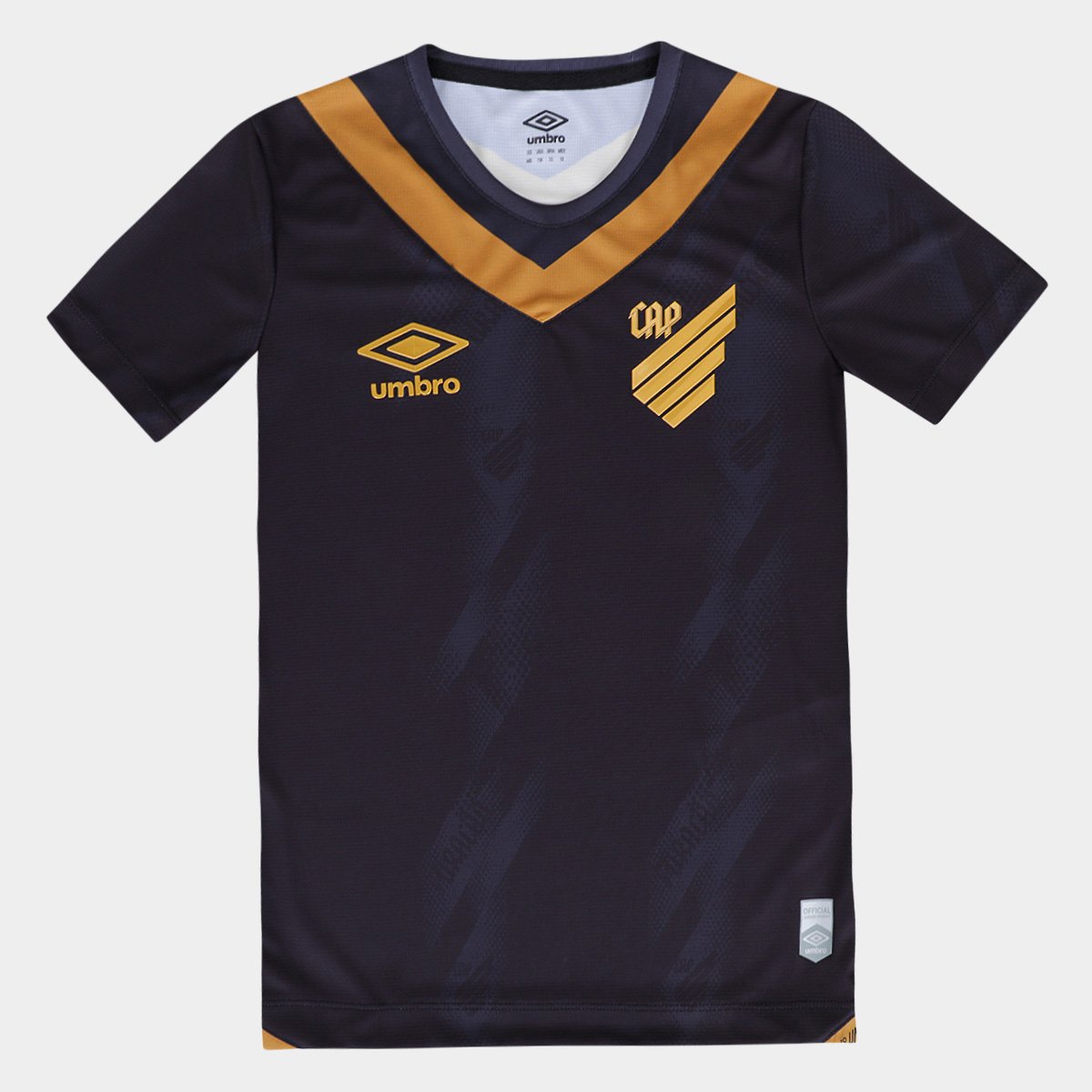 Miniatura Camisa Athletico Paranaense Infantil III 24/25 s/n° Jogador Umbro Preto+Dourado - 14A
