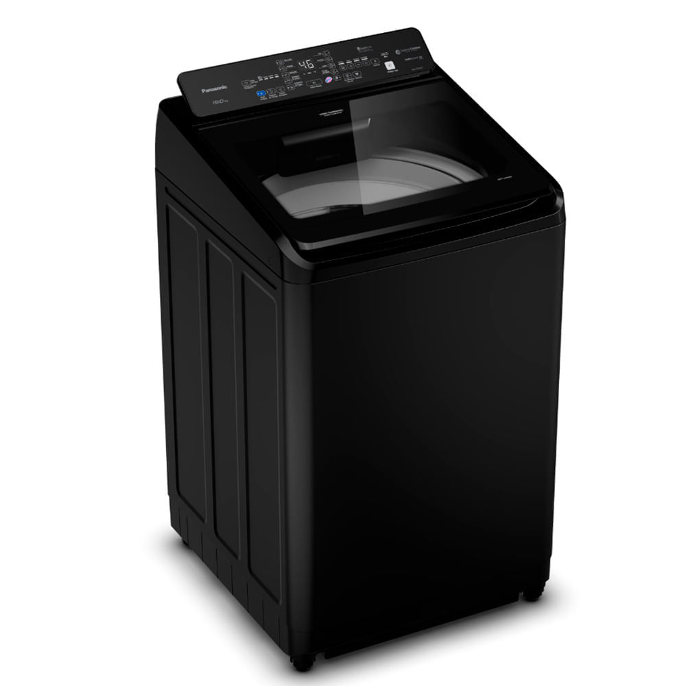 Miniatura Lavadora de Roupas Intuitive+ Panasonic 19Kg Preta com 10 Programas de Lavagem e Smartsense - NA-F190G1 110