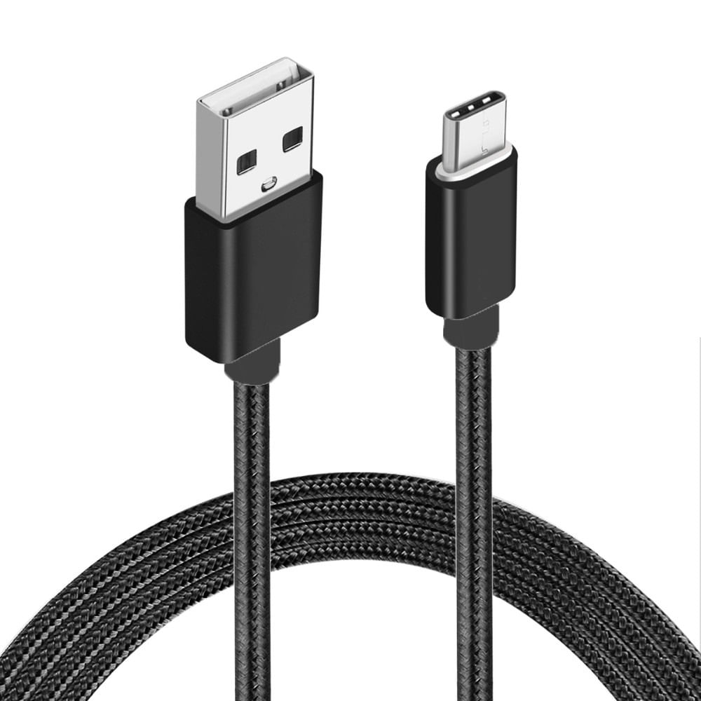 Miniatura Cabo Carregador Asus Zenfone 4 TypeC em Nylon Dispositivos com Conexão Usb . - 1 Metro