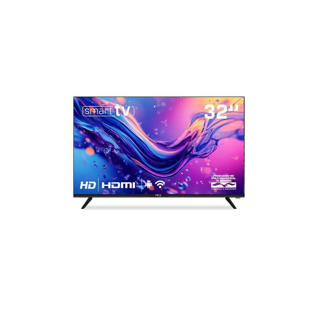Miniatura Smart Tv HQ 32 HD Tela Sem Bordas Sistema Android Design Slim HQS32NKHM Bivolt