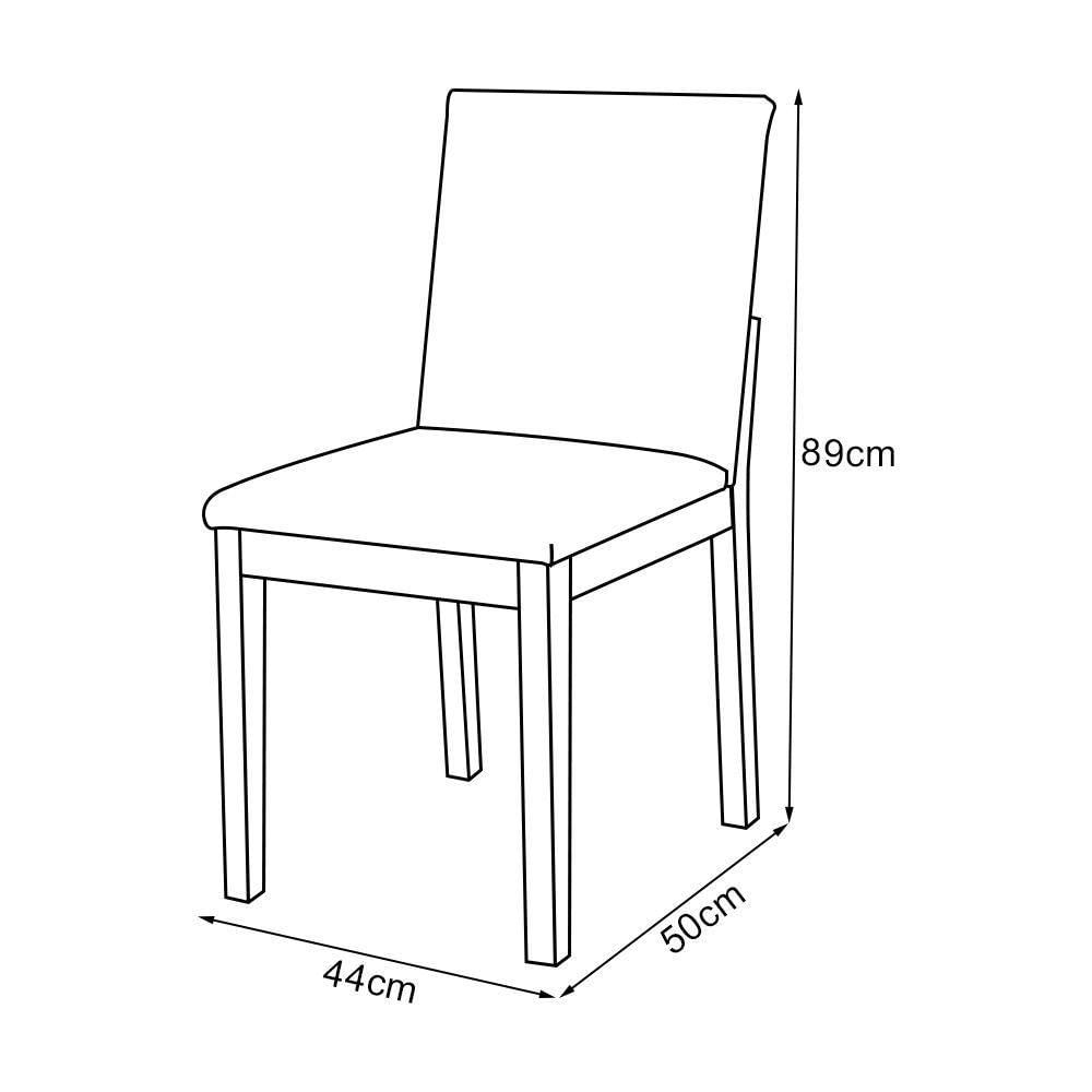 Kit 4 Cadeiras De Jantar Estofadas Em Veludo Cinza Base Madeira Maciça Mel Cinza