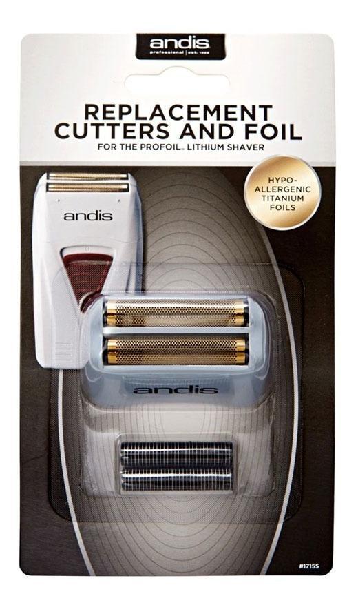 Miniatura Lâmina Máquina Andis Profoil Lithium Shaver - Kit Completo