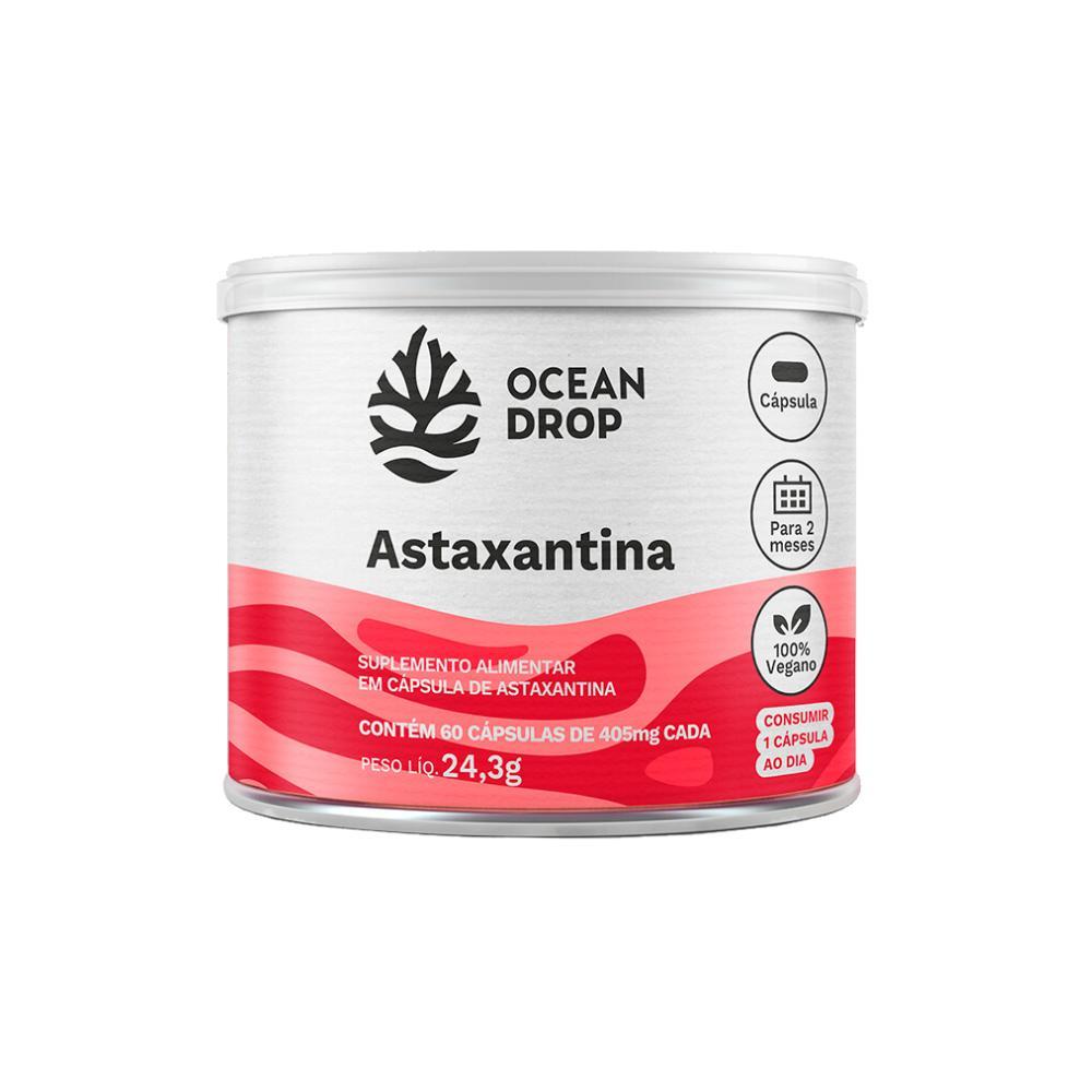 Miniatura Astaxantina Ocean Drop 60 Cáps 4Mg Vegana Antioxidante