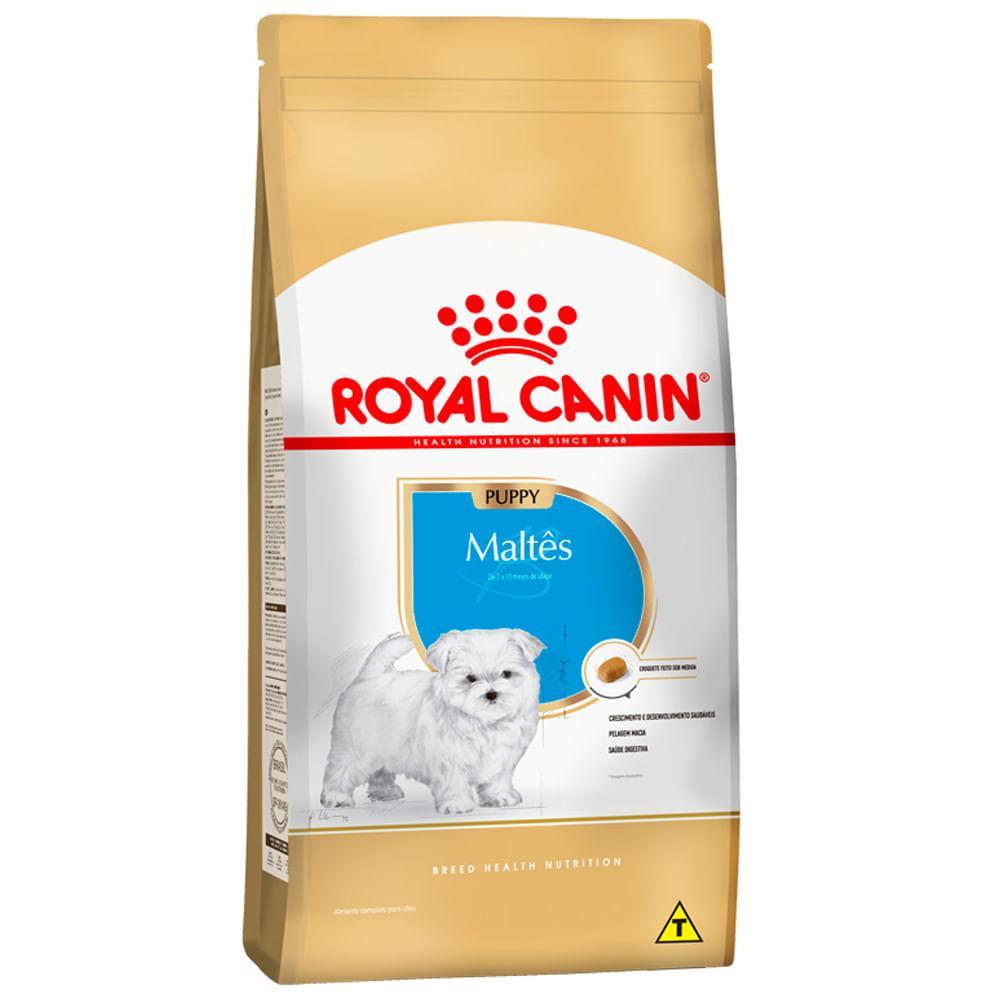 Miniatura Ração Royal Canin Raça Maltês Cães Filhotes Pacote 1 Kg