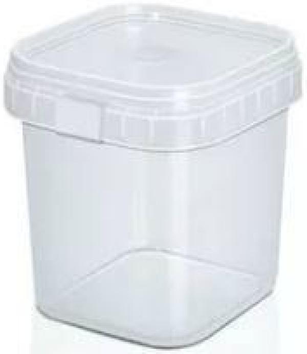 Miniatura Pote Quadrado para Bolo Transparente 220ml - 200 Unidades