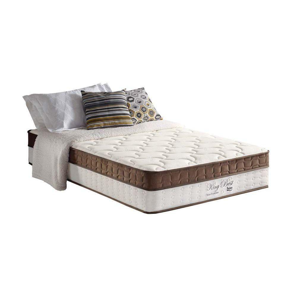 Miniatura Colchão Solteirão Molas Ensacadas Masterpocket King Best Euro Pillow Brown (96x203x28) - D Angelis Anjos