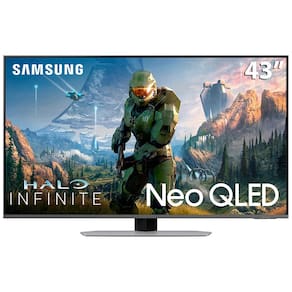 Miniatura Smart TV 43" Neo QLED 4K Samsung Gaming QN90C com Mini LED, Painel até 144hz, Processador com IA, Sistema Tizen e Tela sem limites