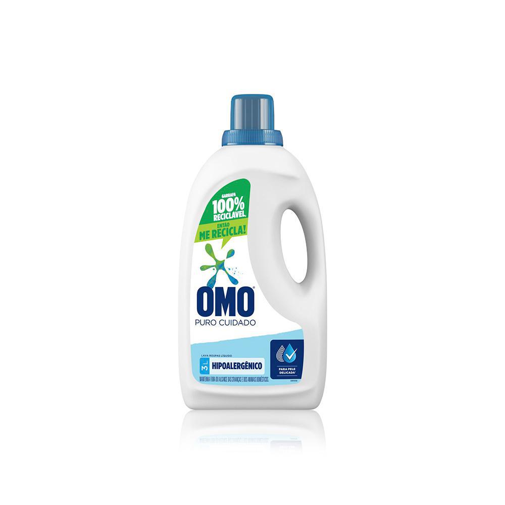 Miniatura Sabão Líquido Omo Puro Cuidado Hipoalergênico 3L