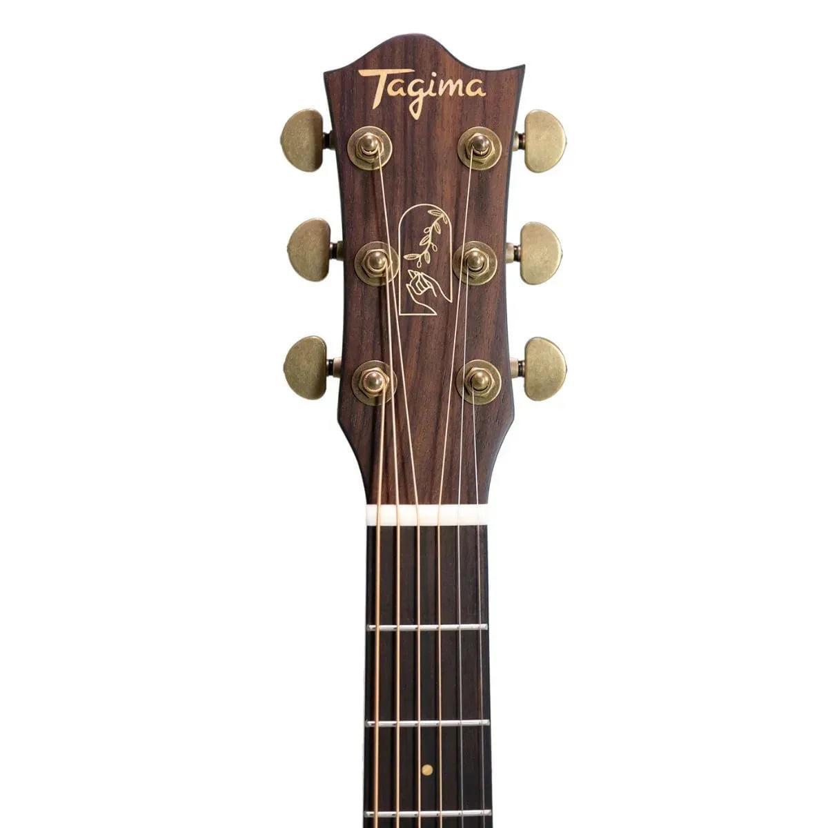 Miniatura Violao Tagima M. Jumbo Elegance Cut. Aco T Spruce S. B/S