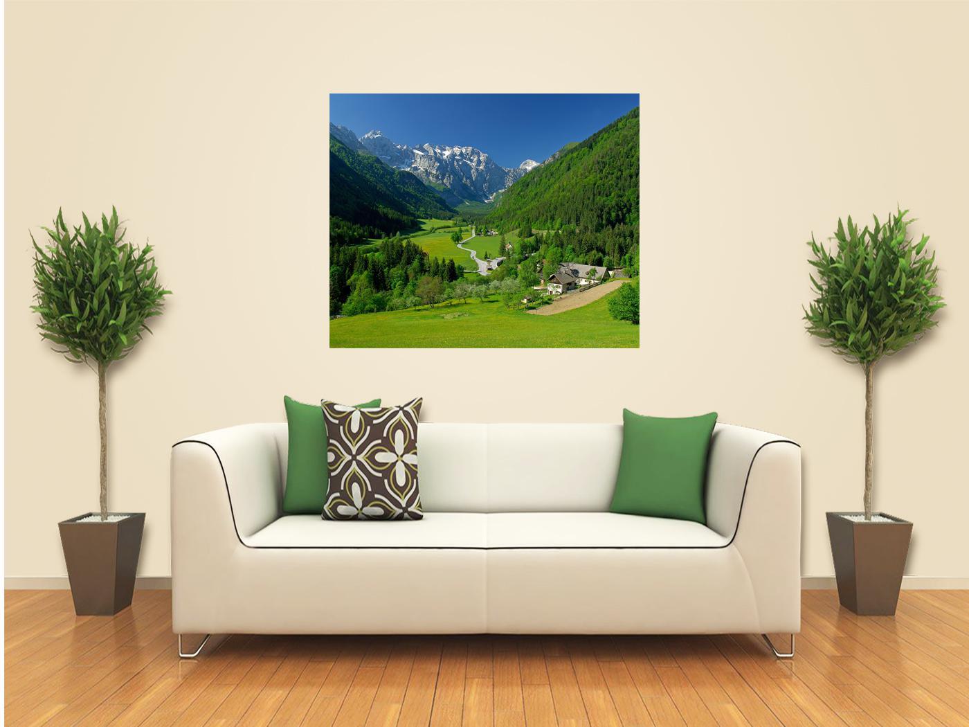 Papel De Parede 3D Paisagens Montanhas 0023 (1M X 1M)