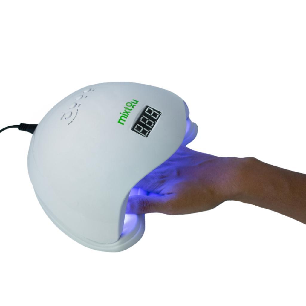 Miniatura Cabine Led/Uv Bivolt Unhas Profissional Seca Gel Cor Branco