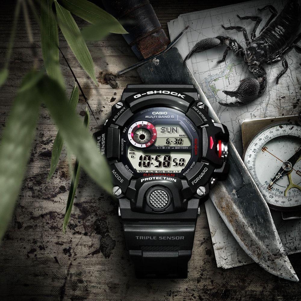 Miniatura Relógio Casio G-shock Rangeman Gw-9400-1dr Sensor Triplo